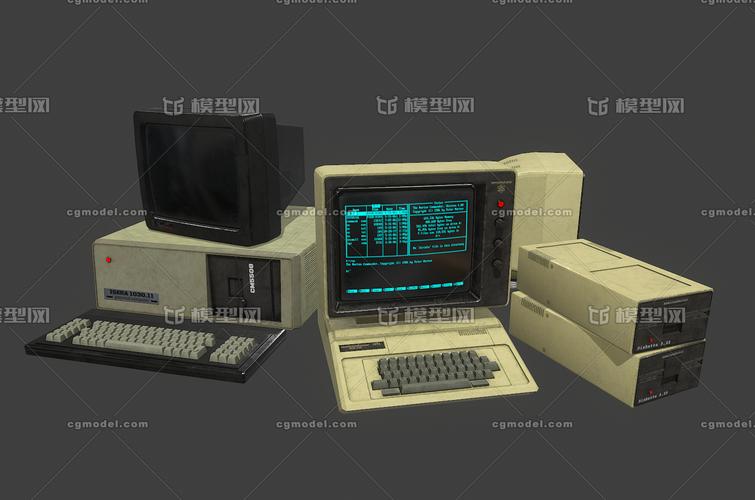 老式电脑 计算机 微机 台式电脑 一体机 台式机 电子设备 数码产品